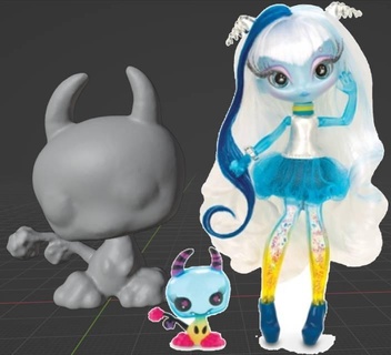 novi estrellas verso mascota reemplazo molécula muñeca personalizado accesorio 3d print model - Mito3D