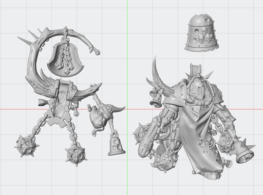 noxious blightbringer game war hammer world eaters death guard space marines csm chaos sons plague wh40k of 3d print model - Mito3D