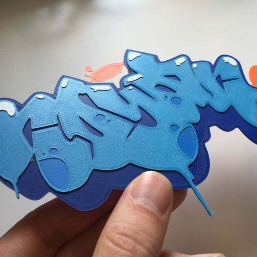 noyan Causeturk Graffiti 2d Kunst Mauer Künstler schwarzes Buch Blase bunt Taste Kalligraphie Glaubwürdigkeit Fatcap Elemente graphitti Grafik 3D print model - Mito3D
