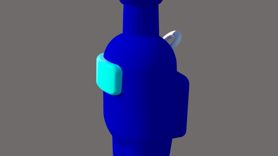 nozzle among us shisha bong hookah mouthpiece 3d print model - Mito3D