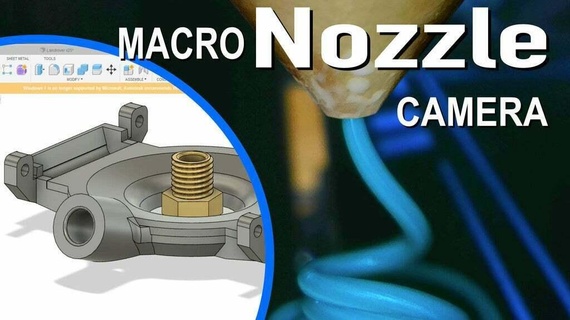 nozzle camera mount 3d printer accessories 3d print model - Mito3D