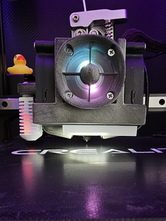 ağızlık ekstrüder Led Satsana hayranlık ender 3 ışık Kulp destek 3d print model - Mito3D