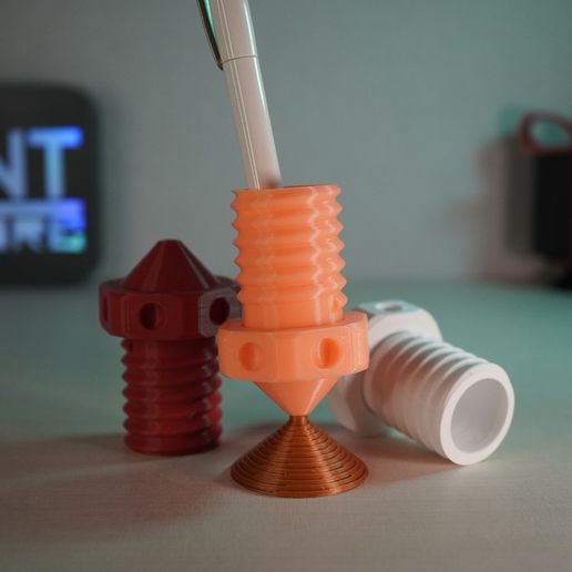 boquilla extrusor bolígrafo soporte herramienta caja gratis boquillas oficina organización organizador lápiz partitura stift stifthalter mano herramientas 3D print model - Mito3D