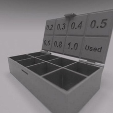 ugello estrusore Conservazione scatola ugelli titolare supporto 3d_printer_accessories 3d print model - Mito3D