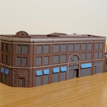 n-ölçekli bina 1 set mimarlık model tren 3d print model - Mito3D