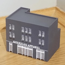 n-scale building 4 set architecture model railroad 3d print model - Mito3D