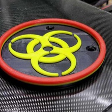 nuclear logotipo del coche de la herramienta el coches energía 3d print model - Mito3D