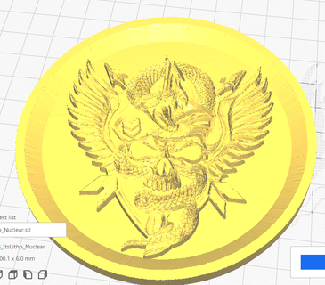 nuclear medalha montanha russa jogos casa cor arte 3d print model - Mito3D