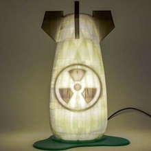 nuclear night light home decor lamp dual 3d print model - Mito3D