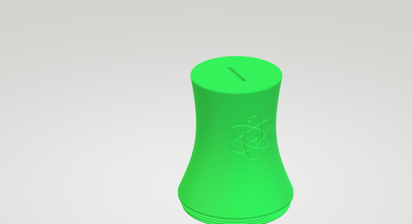 nuclear moneda 3d print model - Mito3D