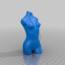 desnudo torso femenino jarrón modo art las esculturas 3d print model - Mito3D