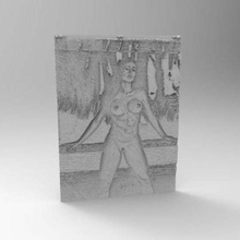 nude girl lithophanes female scans_replicas 3d print model - Mito3D