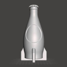 nuka cola bottle fallout 4 art rocket quantum 3d print model - Mito3D
