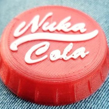 nuka cola cap bottle opener home kitchen dining fusion 360 3d print model - Mito3D
