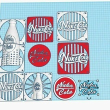 nuka Coca Cola collezione fan griglia 3d_printing 3d print model - Mito3D