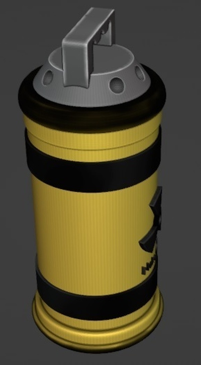 nuke célula nuclear bateria energia decoração cosplay 3d print model - Mito3D