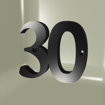 ro maison esconderijo podridão n 30 casa placa endereço portal figura poste boite aux cartas lettre sinal carraça colis 3d print model - Mito3D