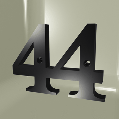 ro maison planque pourrir 44 accueil plaque adresse portail chiffre d'adresse poste boite lettres lettre signal tique colis 3d print model - Mito3D