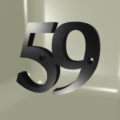 ro maison esconderijo podridão n 59 casa placa endereço portal figura poste boite aux cartas lettre sinal carraça colis 3d print model - Mito3D