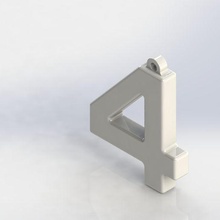 number 4 keychain 3d print model - Mito3D