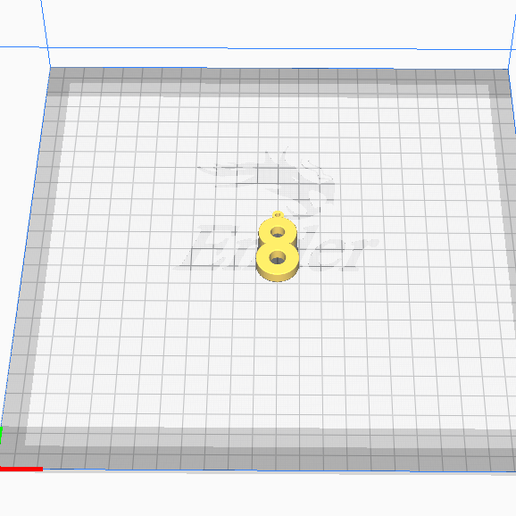 numara 8 anahtarlık 3D print model - Mito3D