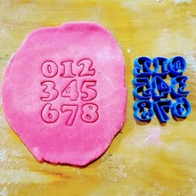 números de número 2cm cortador la galleta varios abc cookie 3d print model - Mito3D