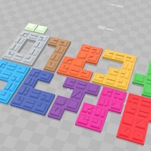 nombre jeu d'empilement des pièces de rechange jeux 3d print model - Mito3D