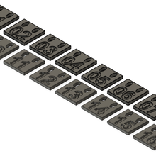 Nummer Stichworte Kabel Werkzeug 3d print model - Mito3D