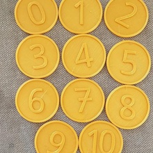 number tokens 0 10 various education numbers figures 3d print model - Mito3D