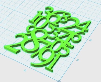 numbers 1 art jewelry key keychain math mathematics fashion 3d print model - Mito3D