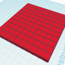 los números de placa 100 juego la educación matemáticas numeración cien construcción 3d print model - Mito3D