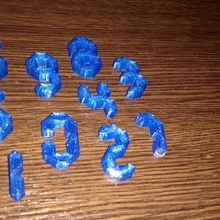numeri puzzle puzle s sly gioco numero 3d print model - Mito3D