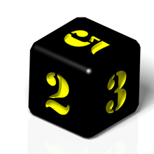 numeric dice game toy casino ludo 3d print model - Mito3D