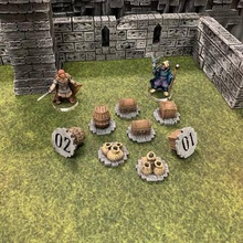 numeric fantasy objective markers 28mm32mm scale game toy warhammer wargaming terrain wargame wargames tabletop gaming scenery rpg roleplaying pathfinder mordheim miniature miniatures medieval frostgrave dungeons dragons dnd5e d6modular counters boardgames age sigmar accessories 3d print model - Mito3D