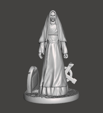 freira miniatura modelo horror fantasia jogos rpg dnd masmorras dragões descobridor horrorclix terror bruxas santos véspera risco biológico cultista demônio monstro demonette exorcista inferno pesadelo residente morto vivo alguém vampiro conta heroquesto zumbicida 3d print model - Mito3D