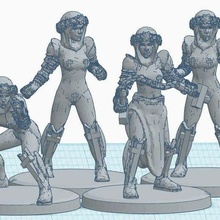 nuns templar - gwar rumble antarctica games 3d print model - Mito3D