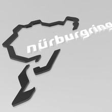 nurburgring circuit art nordschleife route 3d print model - Mito3D