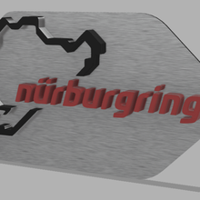 nurburgring vari il circuito germania logo 3d print model - Mito3D