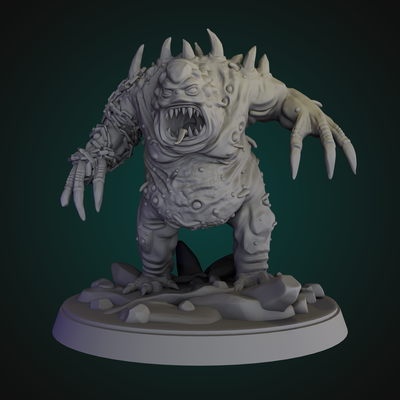 nurgle monstre art warhamer plongeurs 39 enfer scifi fantaisie 40k golem chaos stylisé table dnd éclaireur donjons dragons mort vivant vase 3d print model - Mito3D