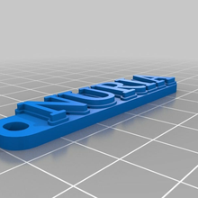 nuria customized keychains 3d print model - Mito3D