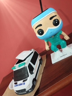 enfermera mate conjunto enfermera compañero dr medicamento ambulancia 3d print model - Mito3D