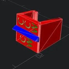 nut clipper - parametric openscad remix bed adjustment wheel clip metal wheels 3d print model - Mito3D
