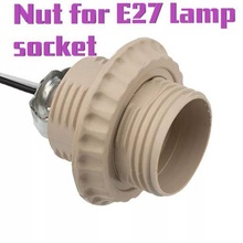 nut e27 lamp socket tool e27 lampsocket lamp nut lampshade 3d print model - Mito3D