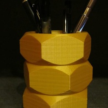 nut pen holder various 3d print model - Mito3D