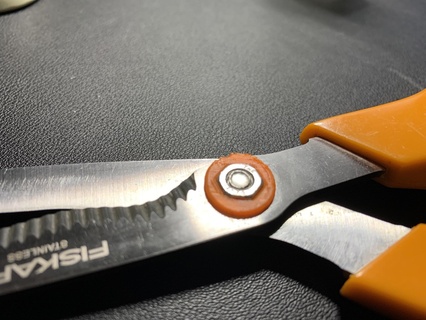 nut retainer fiskars gardening kitchen shears pivot scissors parts 3d print model - Mito3D
