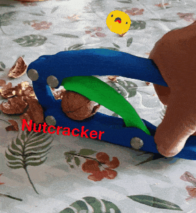 nutcracker easy make flexy unique nut cracker morse tool kitchen 3d print model - Mito3D