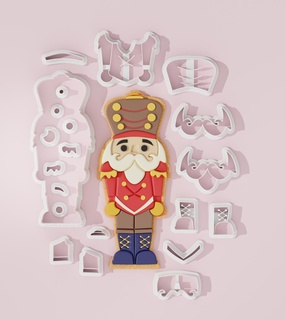 Nussknacker voll Körper Ausstechform Plätzchen Schneider Weihnachten Cutter Designs Backen Werkzeuge Gebäck Zucker Paste Benutzerdefiniert DIY saisonal Neu Veranstaltung Santa claus 3d print model - Mito3D