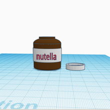 nutella scatola salvadanaio pot vari box 3d print model - Mito3D