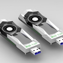 nvidia fundadores edição usb caso gadget pendrive 8gb pac 16gb manequim rtx gtx 3dprinting 3dmodel 3d print model - Mito3D