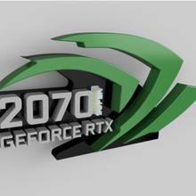 gpu nvidia il supporto gtx2070 super gadget 2070 geforce rtx2070super rtx computer 3d print model - Mito3D